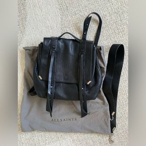 Allsaints Vincent Leather convertible backpack